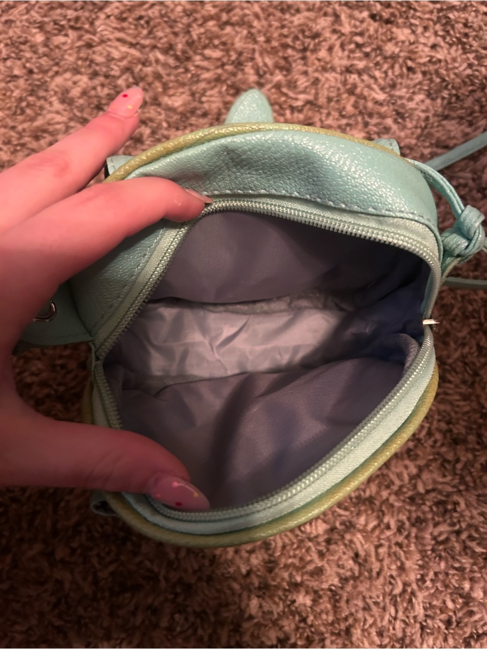 Polaroid/ Camera Mint Green Crossbody Mini Bag - Picture 2 of 4